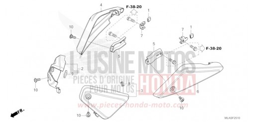 COUVERCLE LATERAL FILTRE A AIR CMX1100AS de 2025